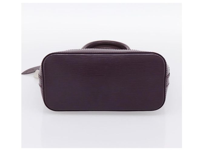 LOUIS VUITTON Borsa a mano Epi Lockit PM Purple Cassis M4229K LV Auth 196814V Porpora Viola scuro - vista 5
