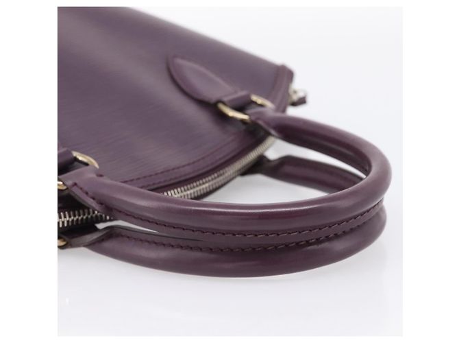 LOUIS VUITTON Borsa a mano Epi Lockit PM Purple Cassis M4229K LV Auth 196814V Porpora Viola scuro - vista 7