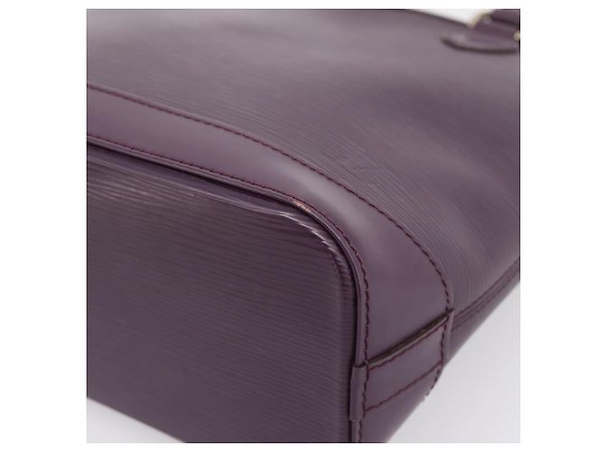 LOUIS VUITTON Borsa a mano Epi Lockit PM Purple Cassis M4229K LV Auth 196814V Porpora Viola scuro - vista 8