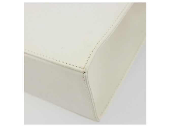 Borsa a tracolla Salvatore Ferragamo Gancini in pelle bianca e oro Auth 196208 Bianco - view 15