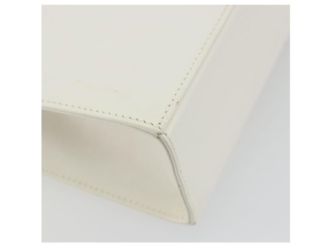 Borsa a tracolla Salvatore Ferragamo Gancini in pelle bianca e oro Auth 196208 Bianco - view 16