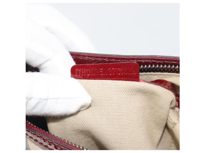 Borsa a tracolla BURBERRY Nova Check PVC Leather Beige Red Auth 195410A Rosso - vista 12