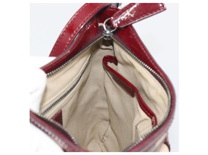 Borsa a tracolla BURBERRY Nova Check PVC Leather Beige Red Auth 195410A Rosso - vista 21