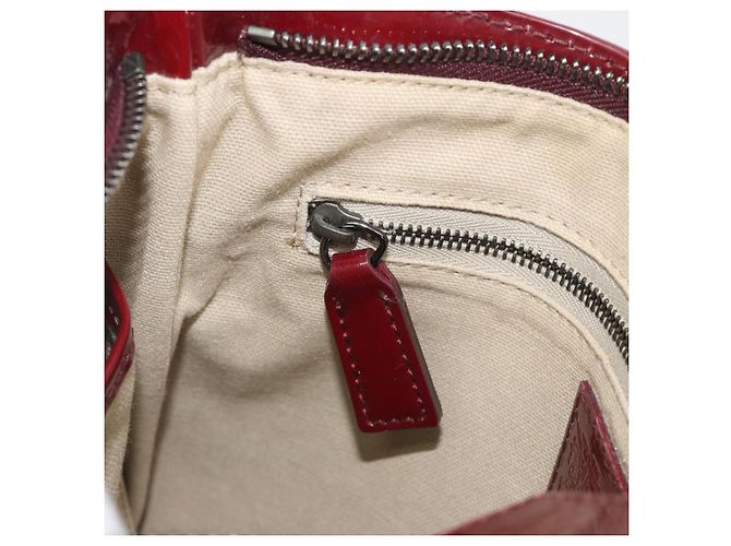 Borsa a tracolla BURBERRY Nova Check PVC Leather Beige Red Auth 195410A Rosso - vista 23