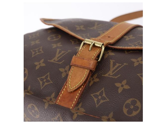 Borsa a tracolla LOUIS VUITTON Monogram Saumur 35 M42254 LV Auth BA14171 Monogramma - vista 18
