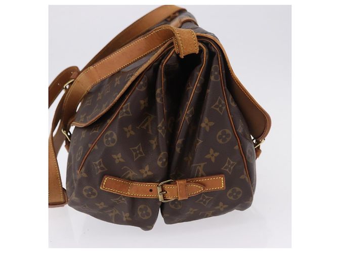 Borsa a tracolla LOUIS VUITTON Monogram Saumur 35 M42254 LV Auth BA14171 Monogramma - vista 3