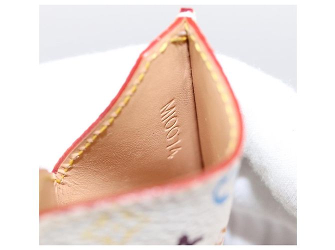 LOUIS VUITTON Monogram Multicolor Etui Specchio a mano White M92651 LV Auth 183518A Bianco - vista 10