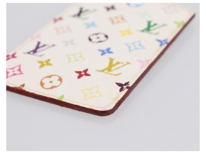 LOUIS VUITTON Monogram Multicolor Etui Specchio a mano White M92651 LV Auth 183518A Bianco - vista 15