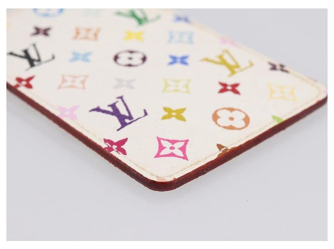 LOUIS VUITTON Monogram Multicolor Etui Specchio a mano White M92651 LV Auth 183518A Bianco - vista 16
