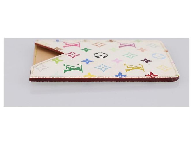 LOUIS VUITTON Monogram Multicolor Etui Specchio a mano White M92651 LV Auth 183518A Bianco - vista 3