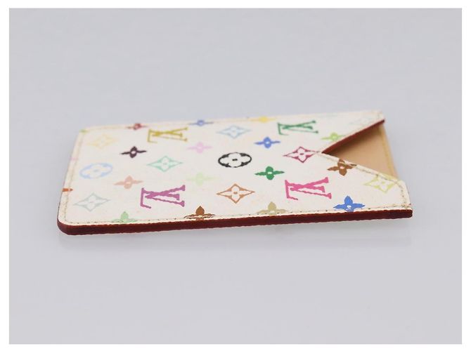 LOUIS VUITTON Monogram Multicolor Etui Specchio a mano White M92651 LV Auth 183518A Bianco - vista 4