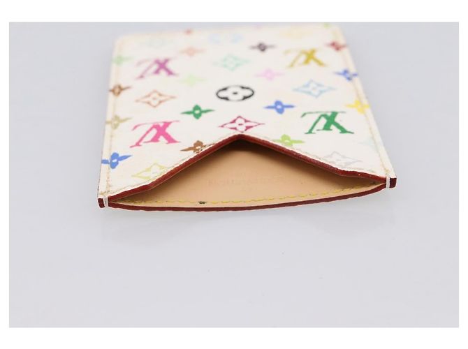 LOUIS VUITTON Monogram Multicolor Etui Specchio a mano White M92651 LV Auth 183518A Bianco - vista 5