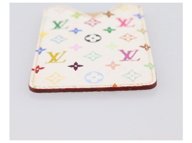 LOUIS VUITTON Monogram Multicolor Etui Specchio a mano White M92651 LV Auth 183518A Bianco - vista 6