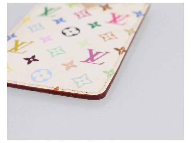 LOUIS VUITTON Monogram Multicolor Etui Specchio a mano White M92651 LV Auth 183518A Bianco - vista 7