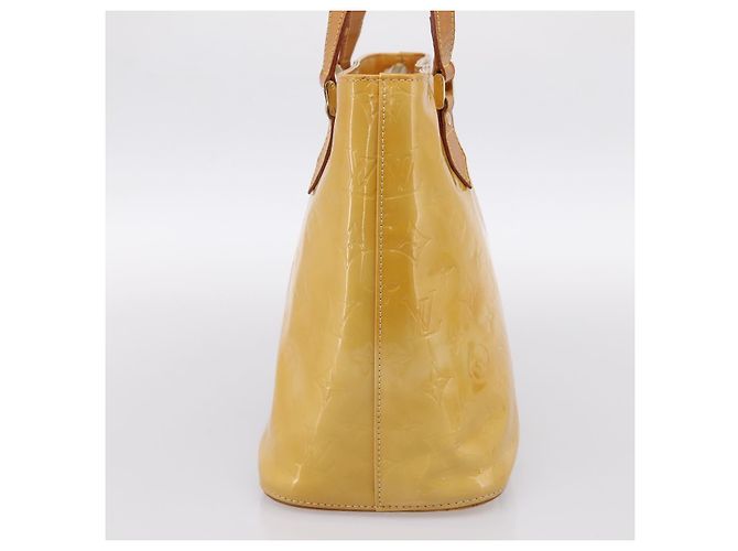 Sac à main LOUIS VUITTON Monogram Vernis Houston Beige M91004 LV Auth BA14836 - vue 3