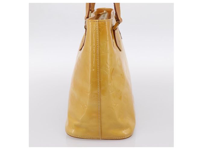 Sac à main LOUIS VUITTON Monogram Vernis Houston Beige M91004 LV Auth BA14836 - vue 4