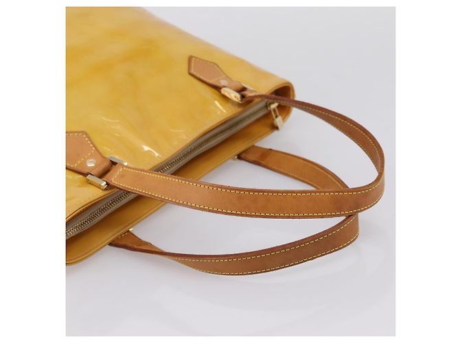 Sac à main LOUIS VUITTON Monogram Vernis Houston Beige M91004 LV Auth BA14836 - vue 7