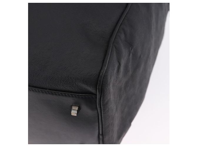 Borsa Boston LOEWE Anagram PVC Leather Black Silver Auth bs36557 Nero Argento - vista 17