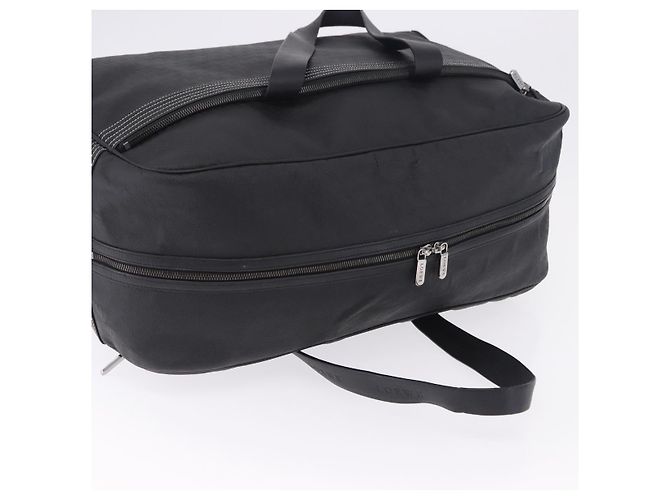 Borsa Boston LOEWE Anagram PVC Leather Black Silver Auth bs36557 Nero Argento - vista 6