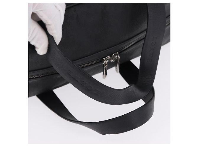 Borsa Boston LOEWE Anagram PVC Leather Black Silver Auth bs36557 Nero Argento - vista 7