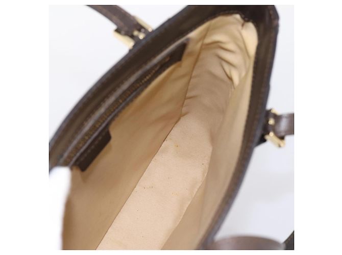 Céline Sac à main CELINE C Macadam Canvas Marron Or Auth 196447A Doré - vue 18