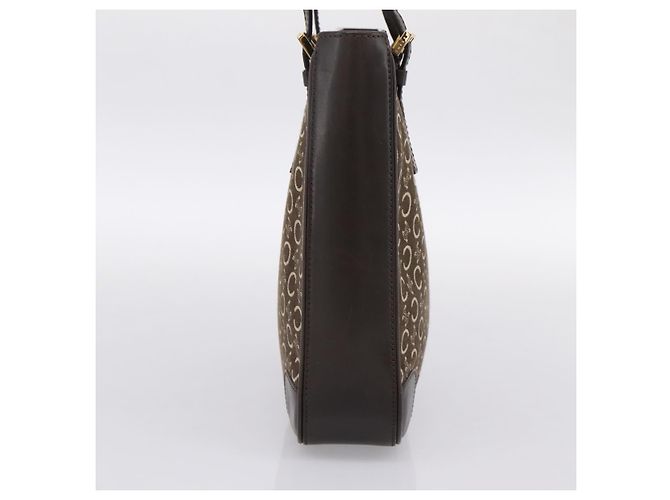 Céline Sac à main CELINE C Macadam Canvas Marron Or Auth 196447A Doré - vue 3