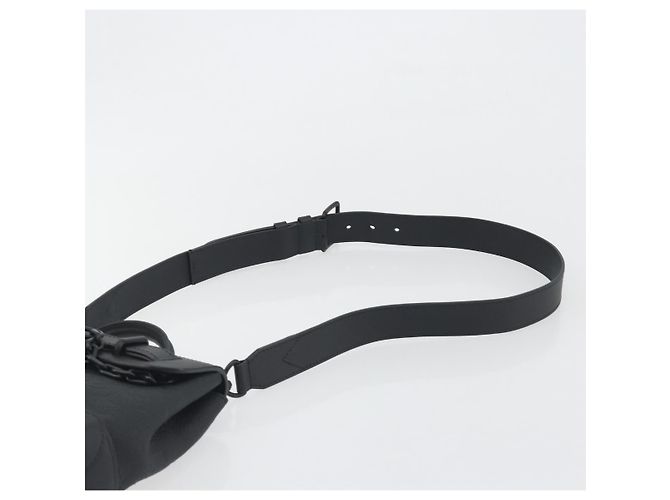 LOUIS VUITTON Taurillon Clemence Monogram Steamer PM Black M24436 Auth 196000SM Nero - vista 15