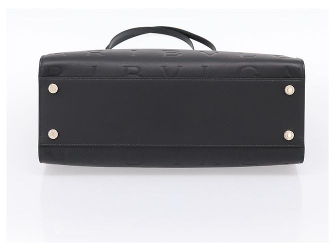 Bulgari Borsa Tote BVLGARI in pelle 2way Nero Oro Auth ka5676V D'oro - vista 5