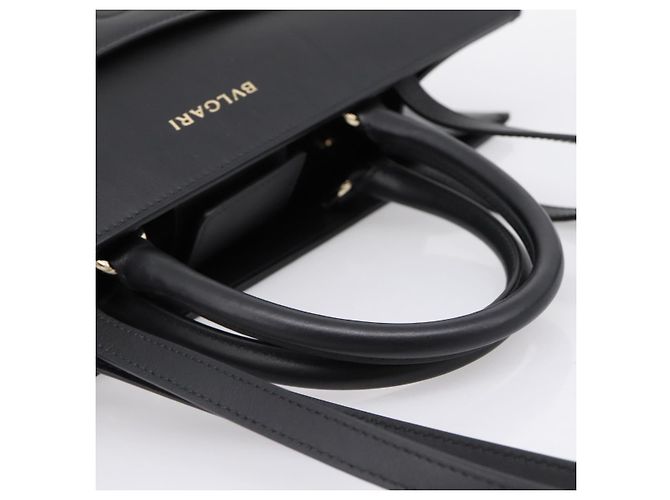 Bulgari Borsa Tote BVLGARI in pelle 2way Nero Oro Auth ka5676V D'oro - vista 7