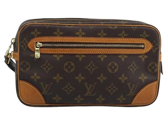 LOUIS VUITTON Monogram Marly Dragonne GM Clutch Bag M51825 LV Auth 196273 Monogramme - vue 13
