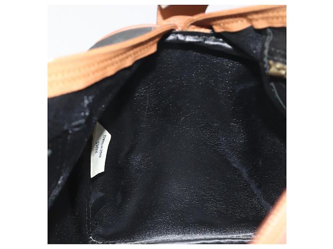 Borsa a mano Christian Dior Honeycomb Canvas Nylon Nero Oro Auth bs36771 D'oro - vista 19