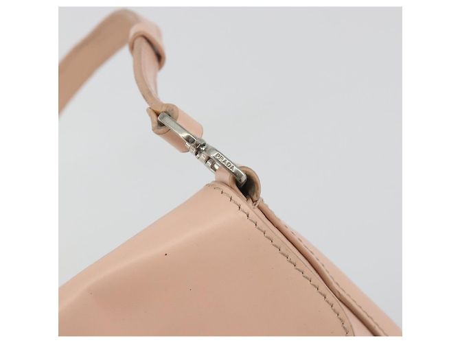 Borsa a tracolla PRADA Creo in pelle rosa argento autentica 195340A - vista 10