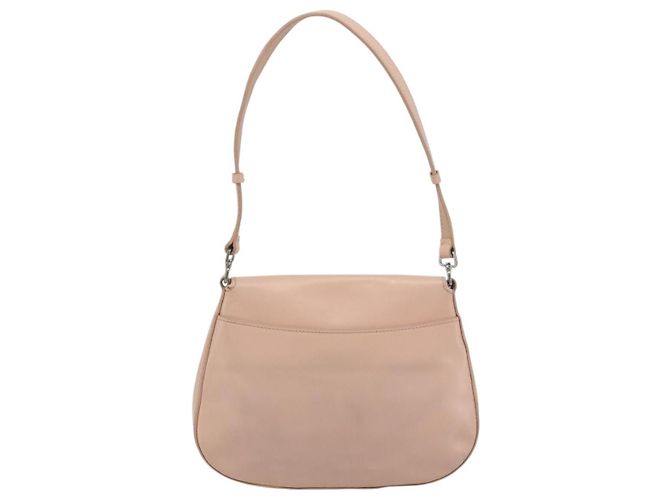 Borsa a tracolla PRADA Creo in pelle rosa argento autentica 195340A - vista 2