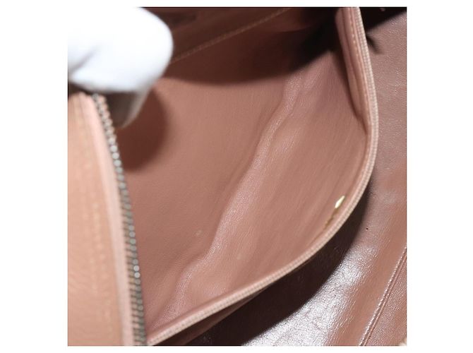 Borsa a mano CHANEL Caviar Skin Brown Silver CC Auth 195643A Marrone Argento - vista 21