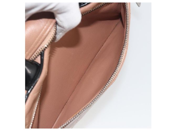 Borsa a mano CHANEL Caviar Skin Brown Silver CC Auth 195643A Marrone Argento - vista 22