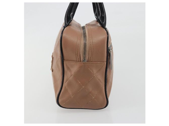 Borsa a mano CHANEL Caviar Skin Brown Silver CC Auth 195643A Marrone Argento - vista 3