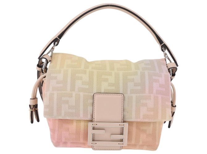 FENDI Borsa a spalla Mamma Baguette in tela Zucca Multicolor 8BS105 Auth 195329SM Multicolore - vista 13