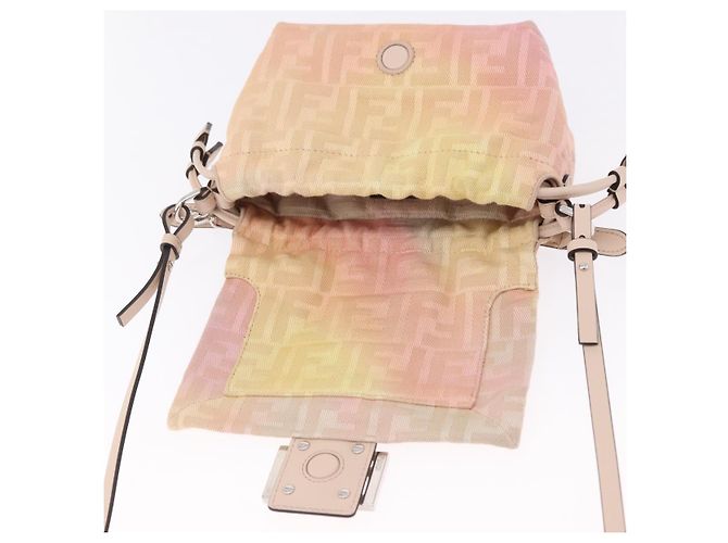 FENDI Borsa a spalla Mamma Baguette in tela Zucca Multicolor 8BS105 Auth 195329SM Multicolore - vista 21