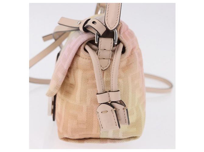 FENDI Borsa a spalla Mamma Baguette in tela Zucca Multicolor 8BS105 Auth 195329SM Multicolore - vista 3