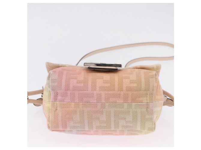 FENDI Borsa a spalla Mamma Baguette in tela Zucca Multicolor 8BS105 Auth 195329SM Multicolore - vista 5