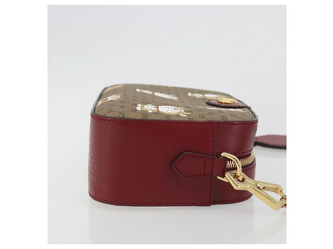 Borsa GUCCI Micro GG Supreme Collaborazione Doraemon PVC Beige 574886 Auth 192558SM D'oro - vista 3