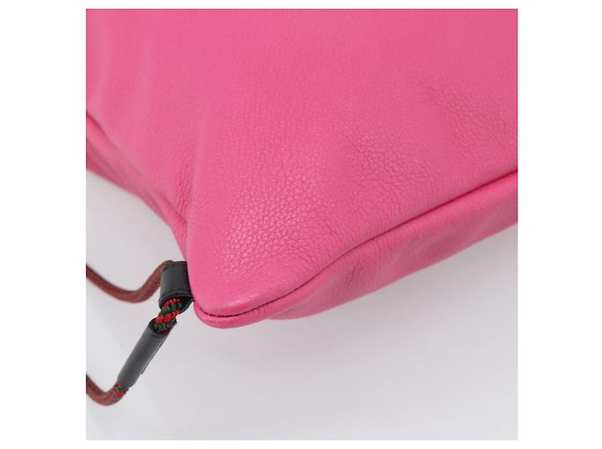 GUCCI Drawstring Backpack Leather Pink 516639 Auth 195079A - view 17