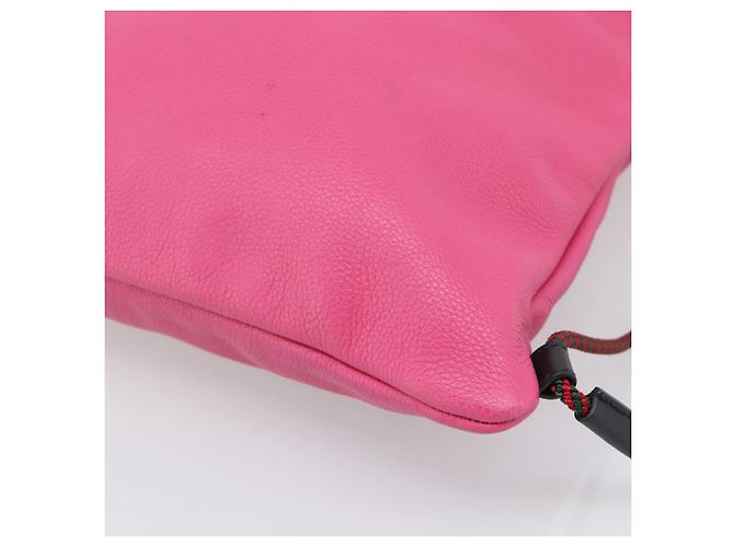 GUCCI Drawstring Backpack Leather Pink 516639 Auth 195079A - view 18