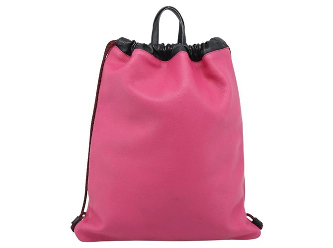 GUCCI Drawstring Backpack Leather Pink 516639 Auth 195079A - view 2