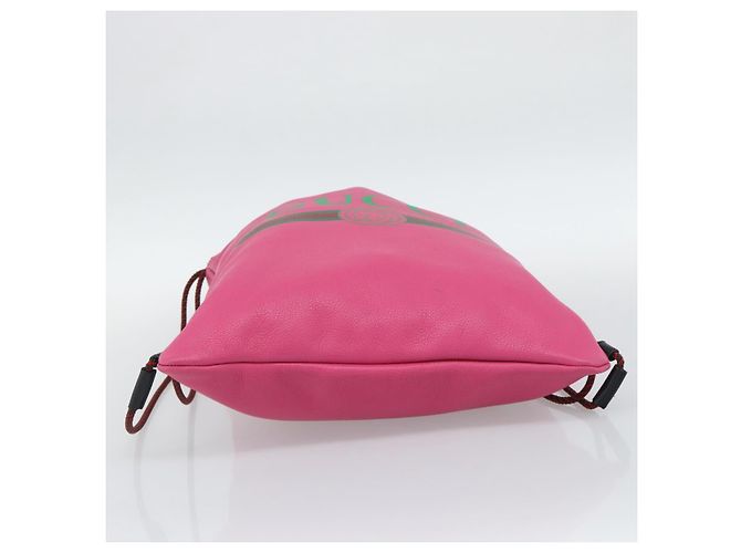 GUCCI Drawstring Backpack Leather Pink 516639 Auth 195079A - view 5