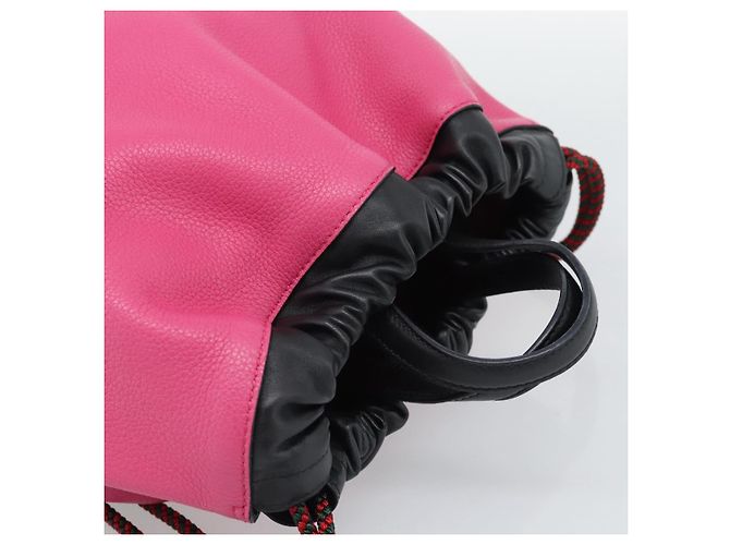 GUCCI Drawstring Backpack Leather Pink 516639 Auth 195079A - view 6