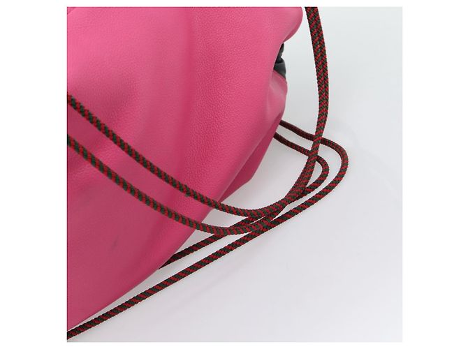 GUCCI Drawstring Backpack Leather Pink 516639 Auth 195079A - view 8