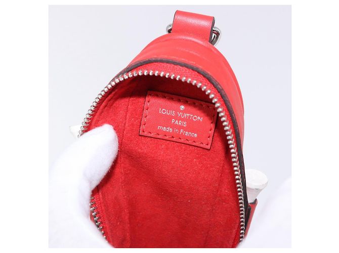 LOUIS VUITTON Monogram Set Golf Andrews Custodia per palline da golf Rossa GI0297 Auth bs36446 Rosso Monogramma - vista 10