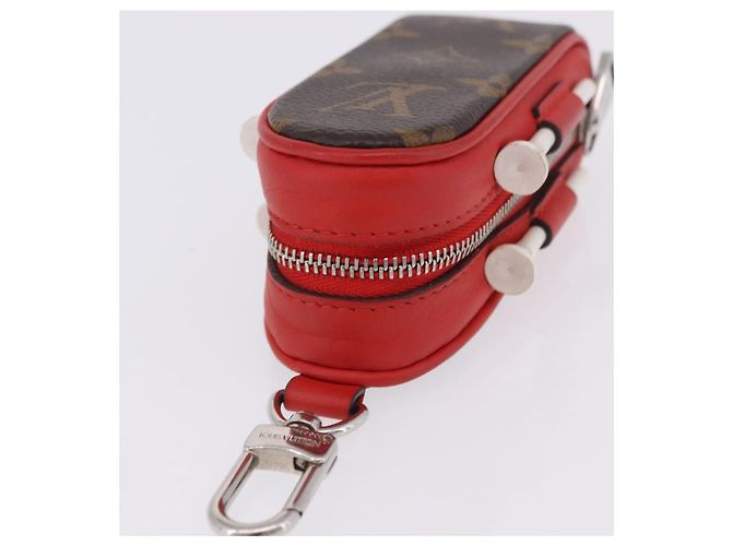 LOUIS VUITTON Monogram Set Golf Andrews Custodia per palline da golf Rossa GI0297 Auth bs36446 Rosso Monogramma - vista 6
