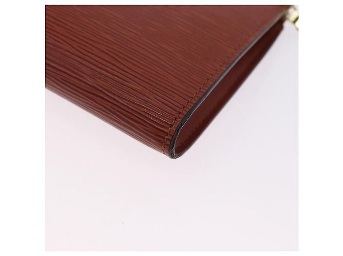 LOUIS VUITTON Epi Pochette Accessoires Accessory Pouch Brown M52983 Auth 194983A Castaño - vista 16